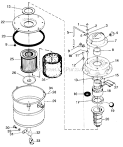 Part Location Diagram of 283467-00 DeWALT Spacer